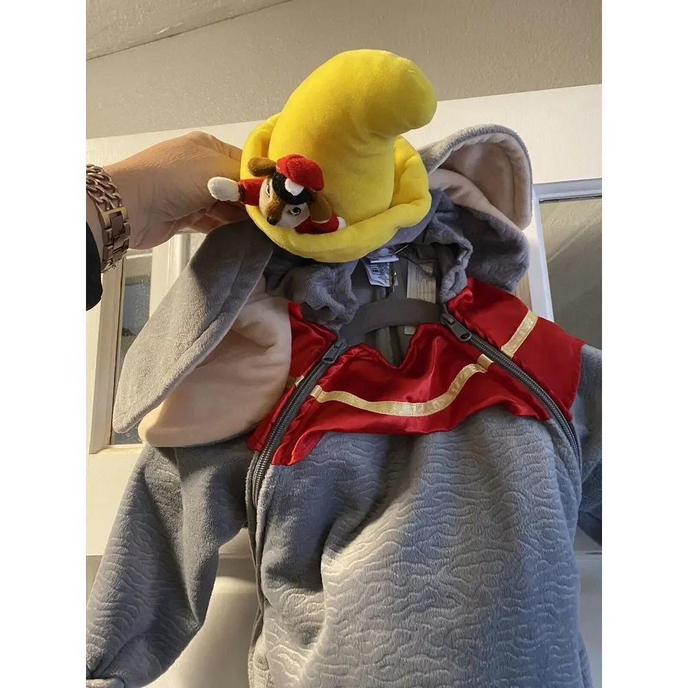 Disney Store DUMBO the Elephant w/ Timmy Mouse Plush Costume Sz 24 Mo. Halloween - Picture 7 of 7